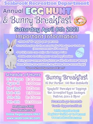 Egg Hunt & Bunny Breakfast 2023